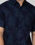 Details Short Sleeve Shirt Ribstop Print