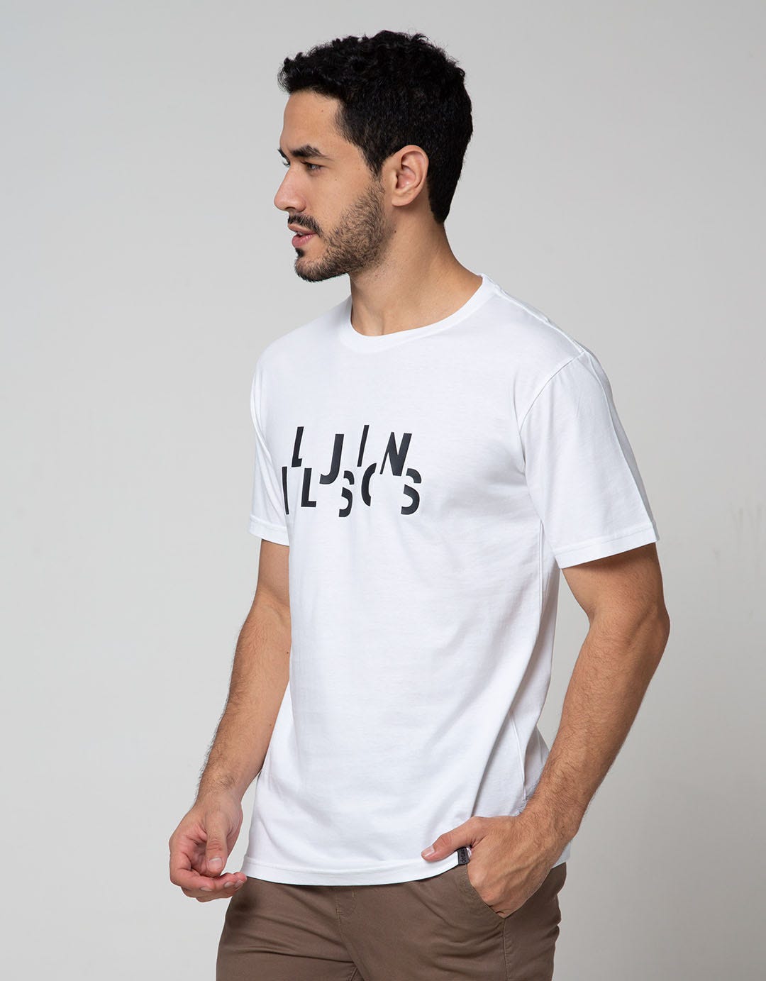 Details Short Sleeve T-Shirt R Neck Print Illusions