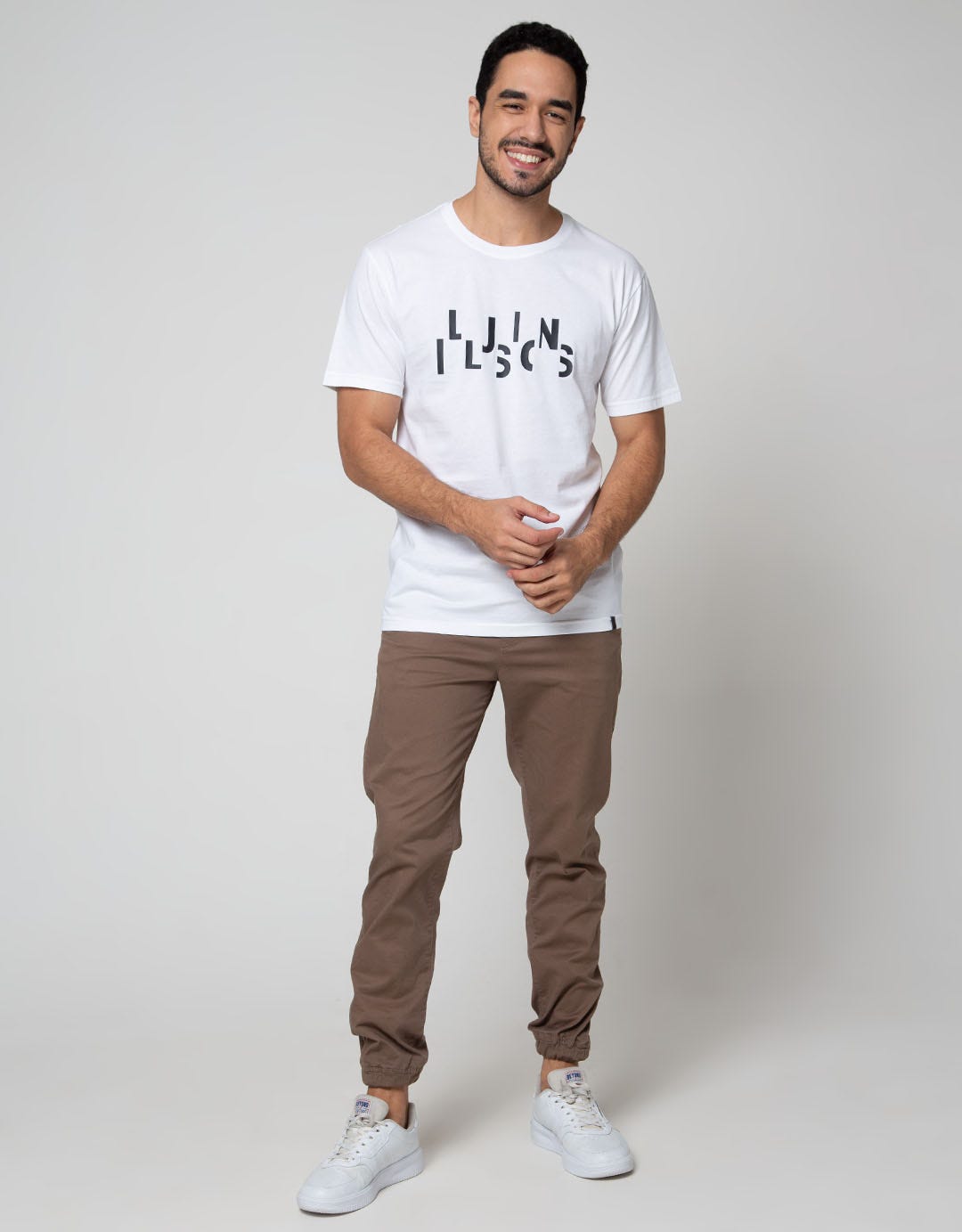 Details Short Sleeve T-Shirt R Neck Print Illusions