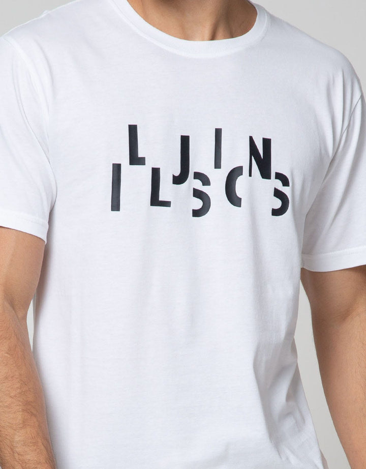 Details Short Sleeve T-Shirt R Neck Print Illusions