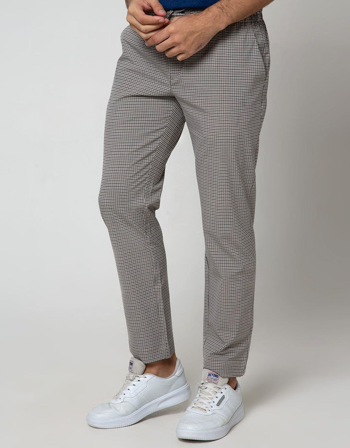 Details Houndstooth Man's Casual Long Pants