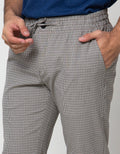 Details Houndstooth Man's Casual Long Pants