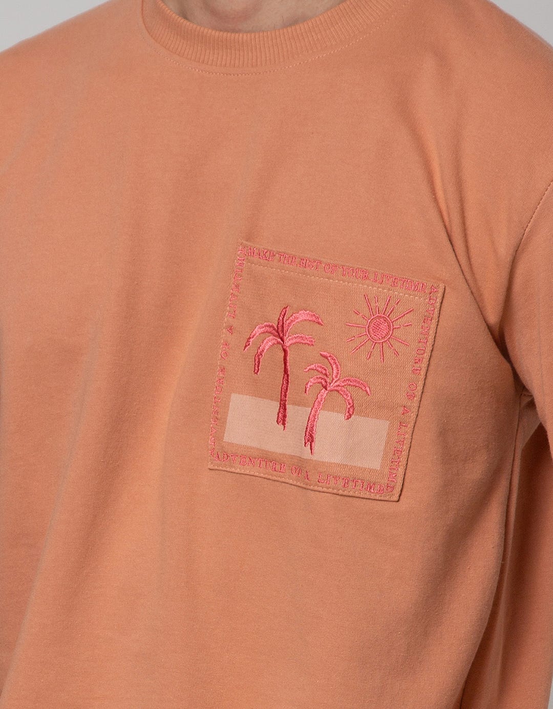 Details Sweatshirt Jumper Embro On Pocket