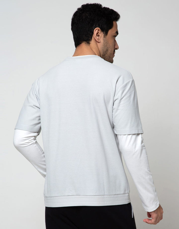 Details Jumper Mock Sleeve Men's T-Shirt