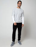 Details Jumper Mock Sleeve Men's T-Shirt