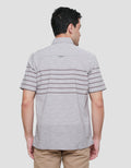 Cardinal Stripe Print Kemeja Pria