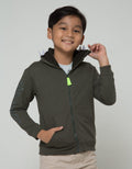 Little M Jacket Knit Hoodie Terry Dino Cucuk