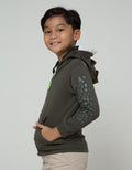 Little M Jacket Knit Hoodie Terry Dino Cucuk