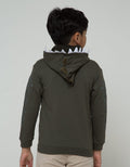 Little M Jacket Knit Hoodie Terry Dino Cucuk