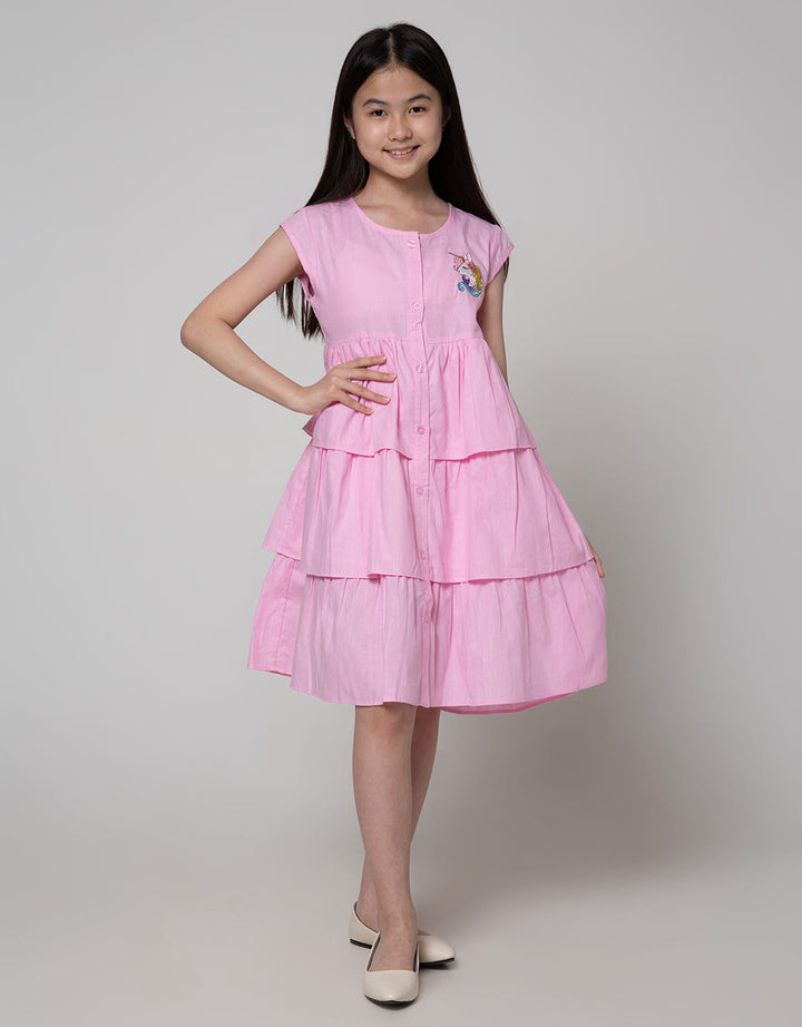 Kidz Too Trilayered Unicorn Midi Dress