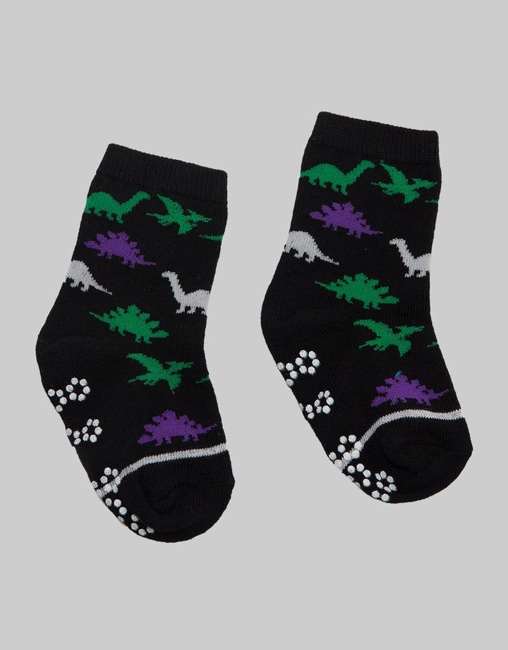 Pipiniko Socks Boys Dino Print Anti Slip 3