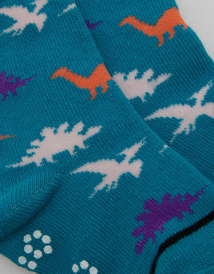 Pipiniko Socks Boys Dino Print Anti Slip 2