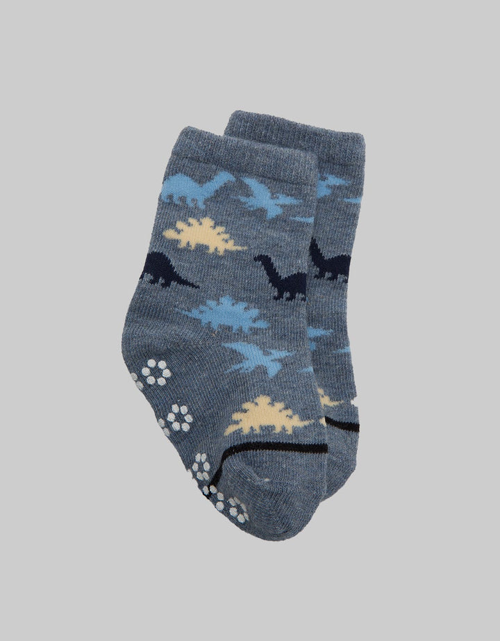 Pipiniko Socks Boys Dino Print Anti Slip 1