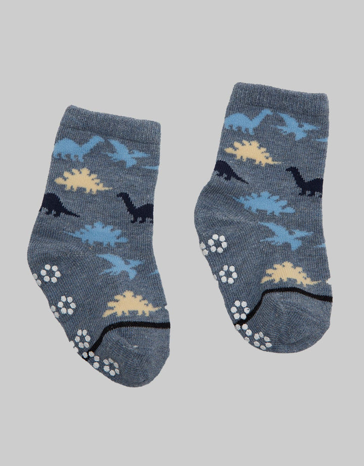 Pipiniko Socks Boys Dino Print Anti Slip 1