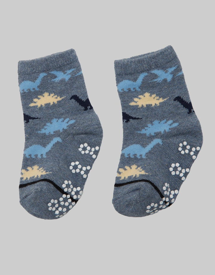 Pipiniko Socks Boys Dino Print Anti Slip 1