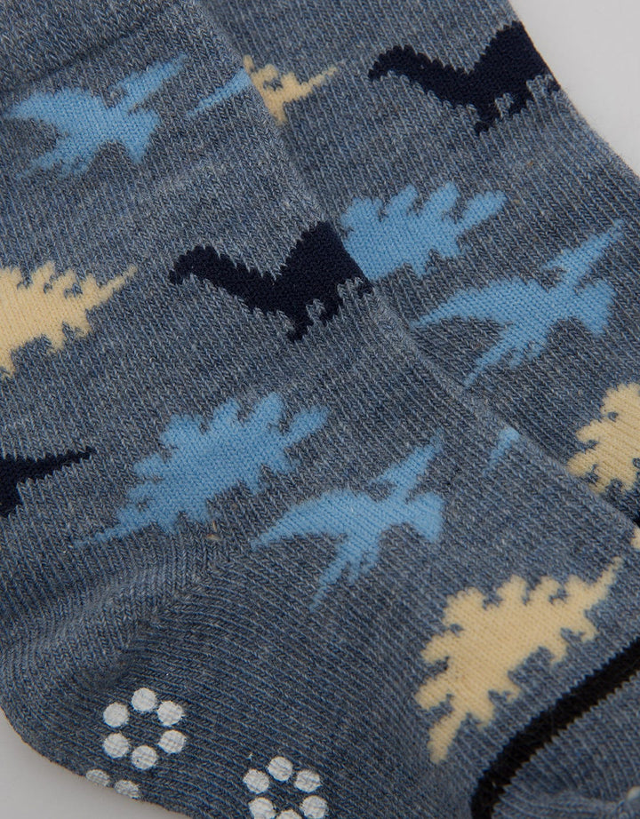 Pipiniko Socks Boys Dino Print Anti Slip 1