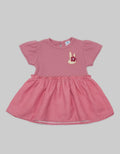 Pipiniko Short Sleeve Midi Dress Combi Polkadot Bunny