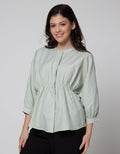 Details Shanghai Collar Blouse Wanita