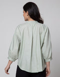 Details Shanghai Collar Blouse Wanita