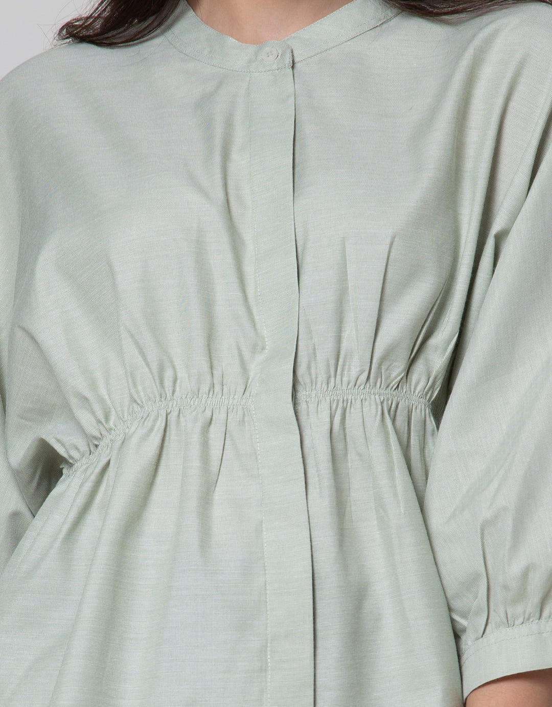 Details Shanghai Collar Blouse Wanita