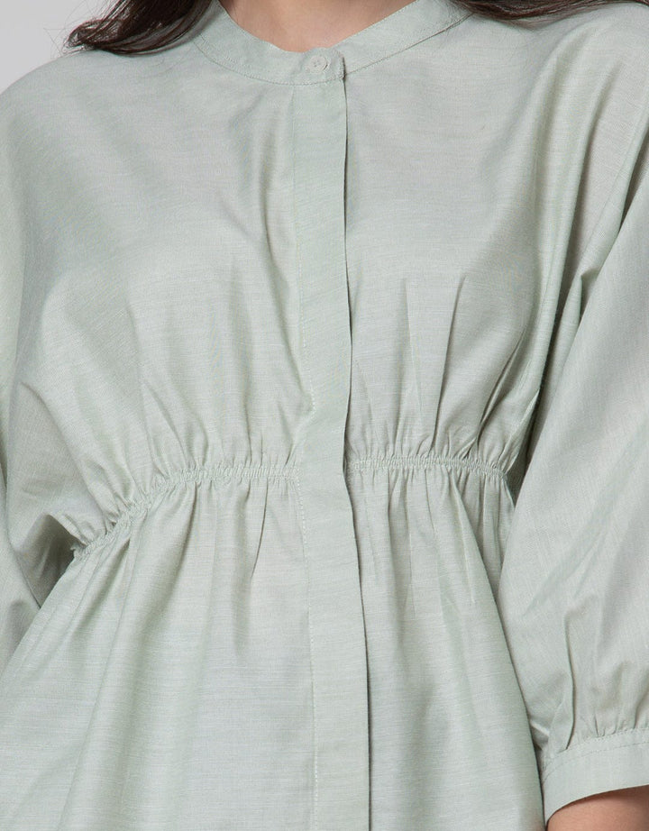 Details Shanghai Collar Blouse Wanita