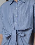 Details Short Sleeve Midi Dress With Wrap Details On Waist