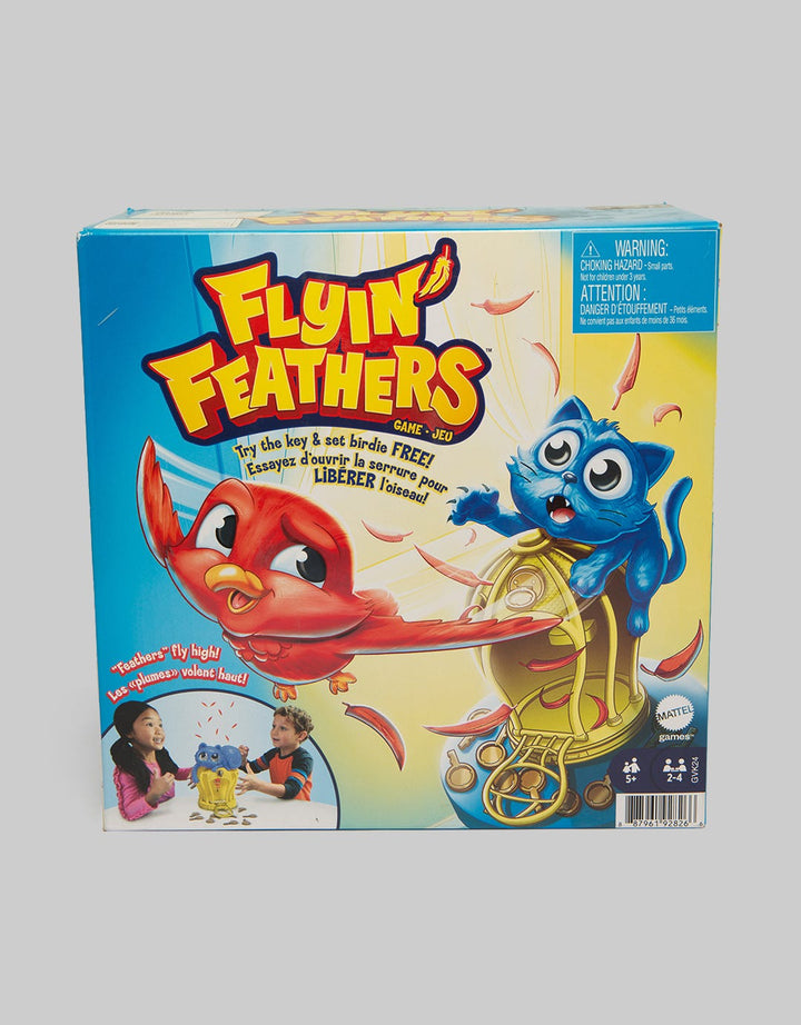 Bandai Flyin Feathers Kids Game with Toy Cat &amp; Bird in Birdcage
