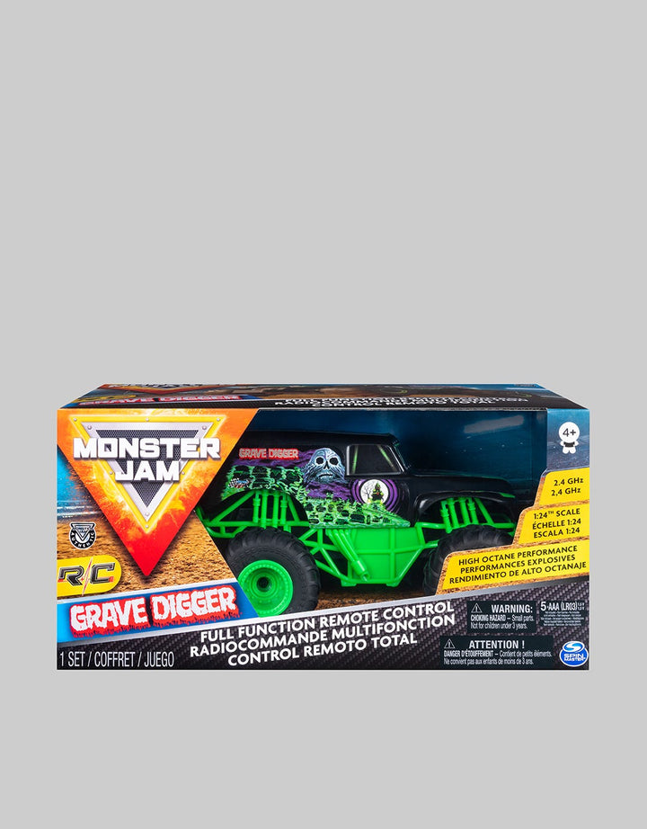 Bandai Monster Jam RC-1/24th Scale-Grave Digger