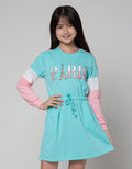 Nevada Paris Print Dress Anak Perempuan