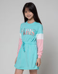 Nevada Paris Print Dress Anak Perempuan