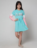 Nevada Paris Print Dress Anak Perempuan