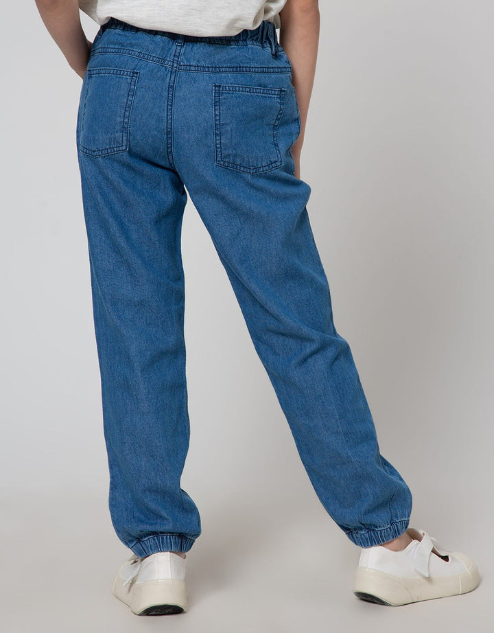 Nevada Jogger Pants Denim Print Grafitti Ufo