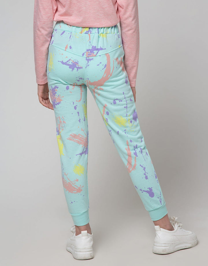 Nevada Pastel Splash Girls Jogger Pants
