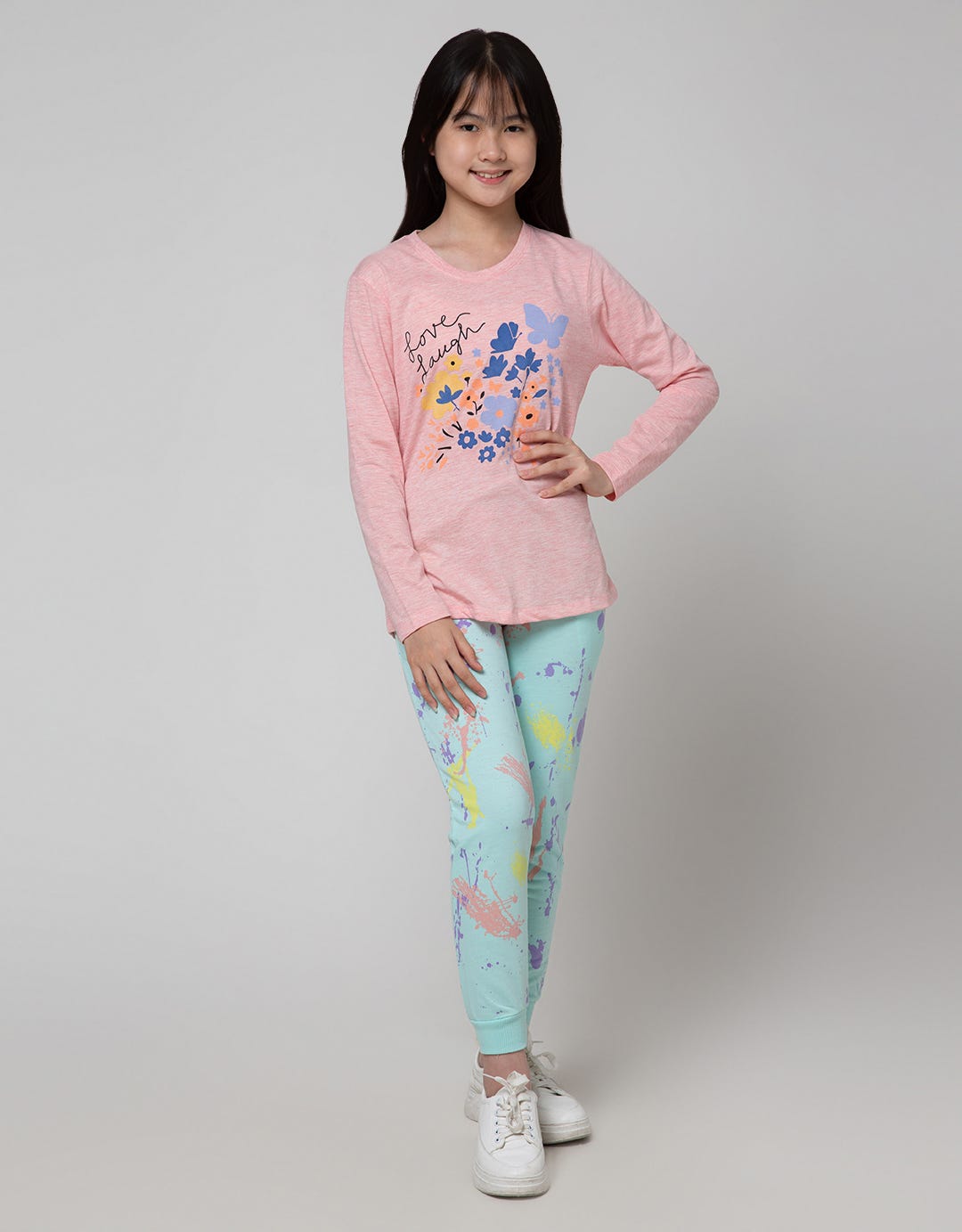 Nevada Pastel Splash Girls Jogger Pants