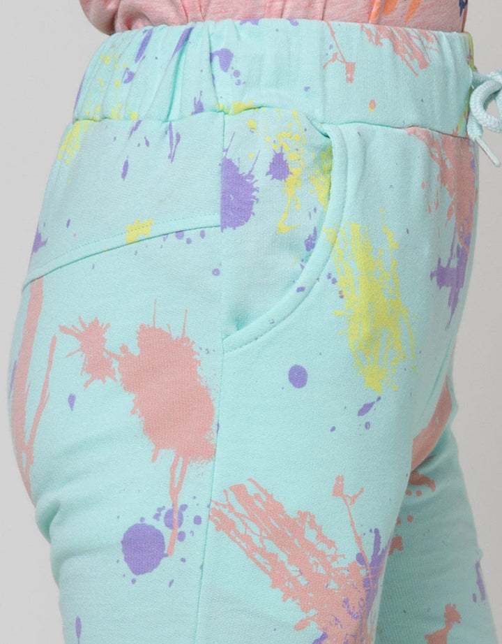 Nevada Pastel Splash Girls Jogger Pants