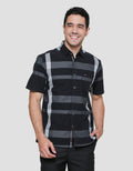 Cardinal Check Print Kemeja Pria