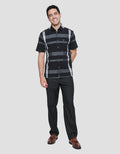 Cardinal Check Print Kemeja Pria