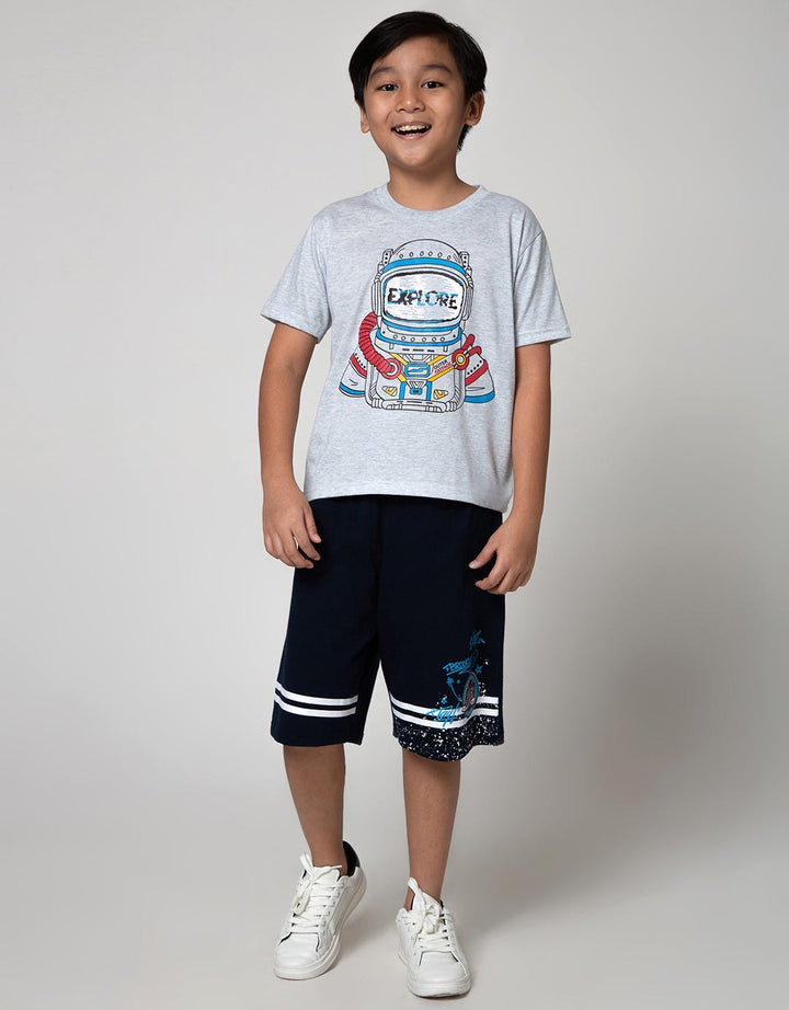 Little M Explore Wording Kids Printed T-Shirt