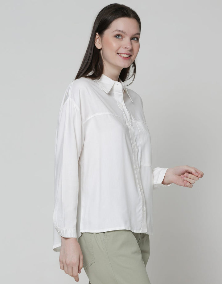 Nevada Long Sleeve Shirt Top Oversize With Pocket