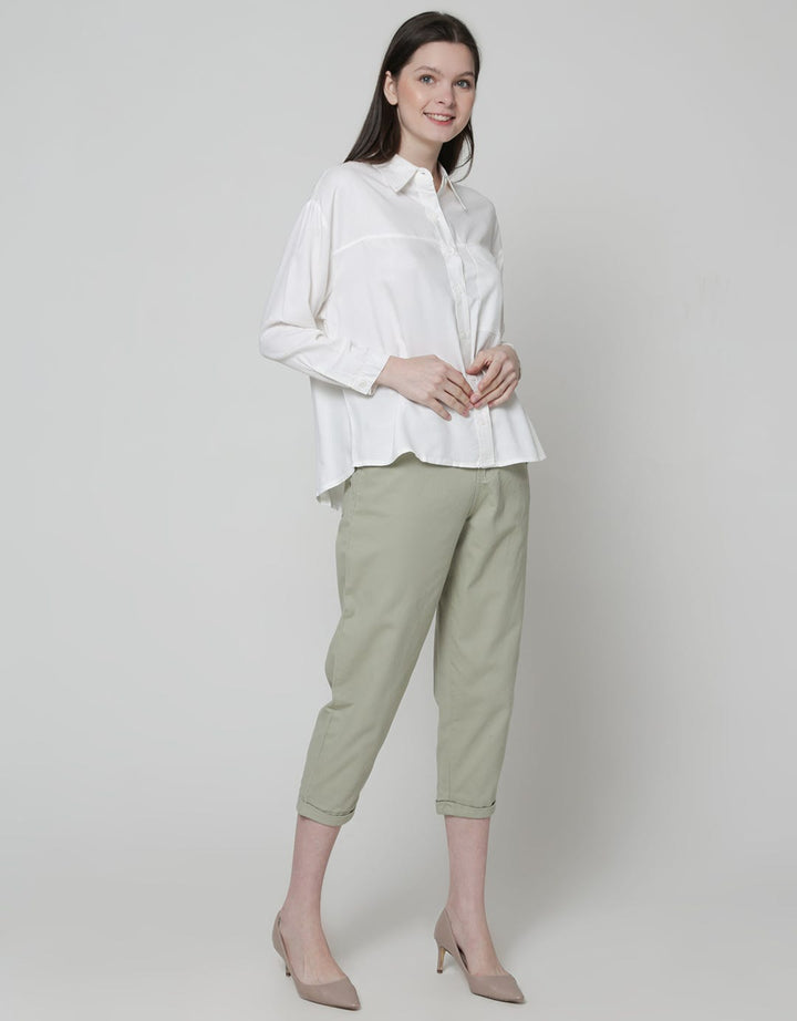 Nevada Long Sleeve Shirt Top Oversize With Pocket