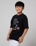 Nevada Short Sleeve Oversized Skull Hologram T-Shirt