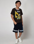 Little M Short Sleeve T-Shirt Tractor City Builder