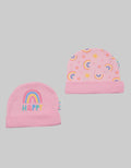 Pipiniko Beanie Hat 2 Pcs Rainbow Hat