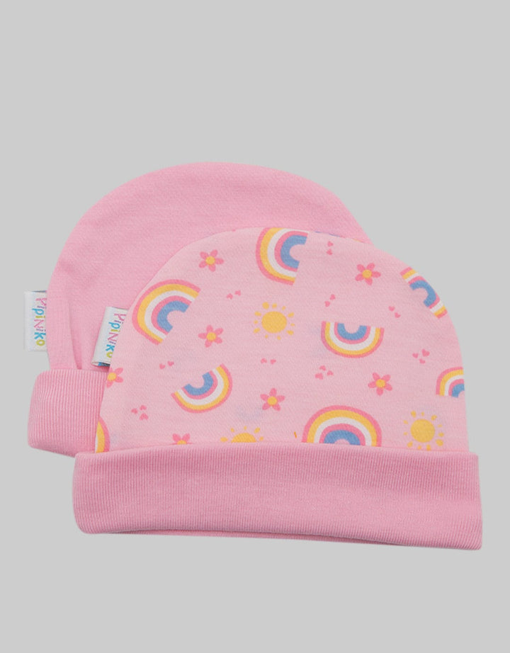 Pipiniko Beanie Hat 2 Pcs Rainbow Hat