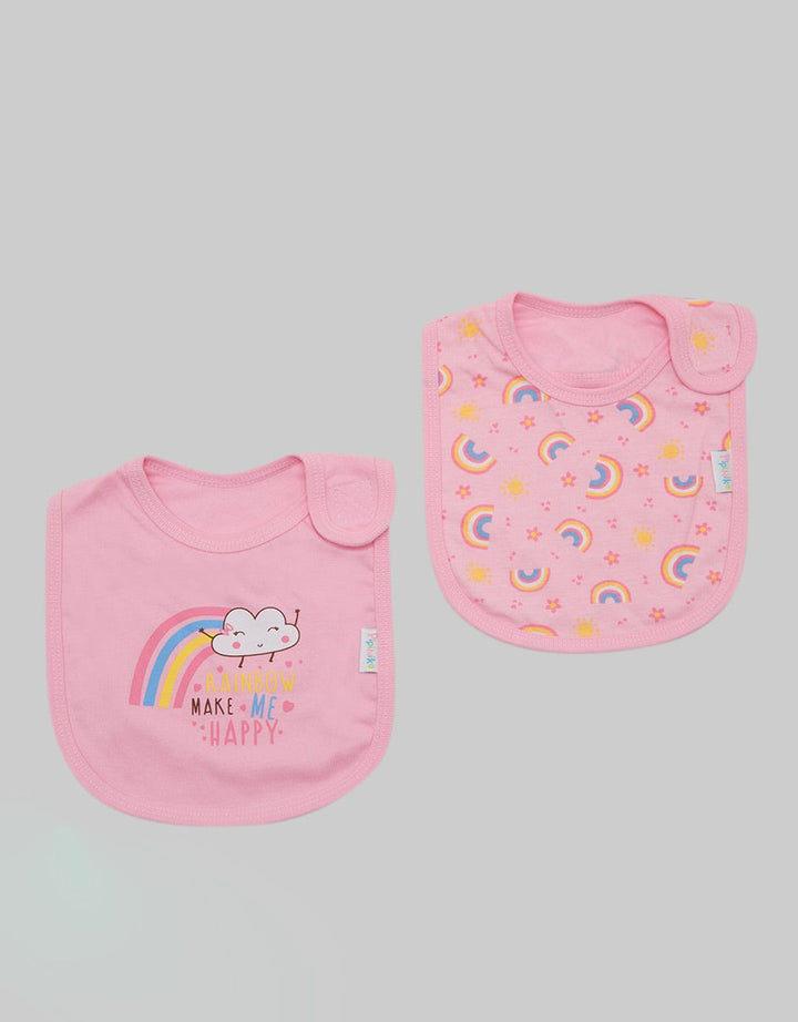 Pipiniko Bib Slaber 2 Pcs Rainbow