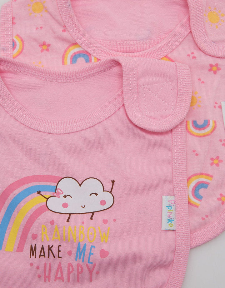 Pipiniko Bib Slaber 2 Pcs Rainbow