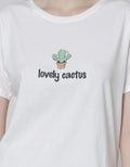 Nevada Short Sleeve T-Shirt Solid Lovely Cactus