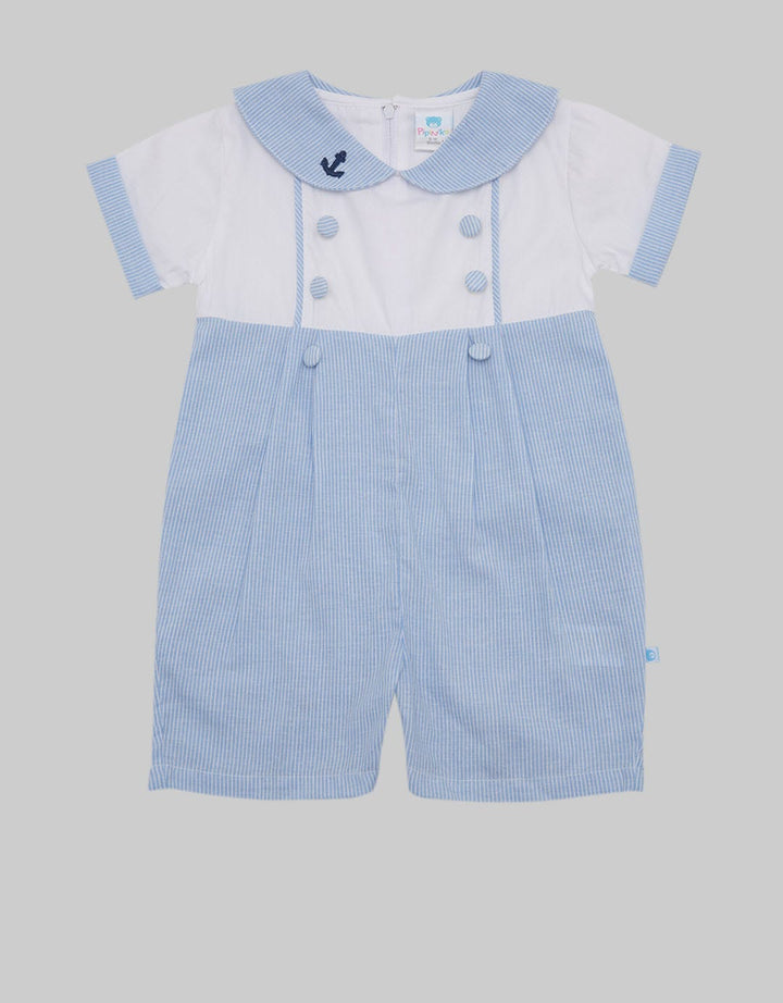 Pipiniko Newborn Boys Romper Anchor