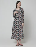 St. Yves Long Sleeve Maxi Dress Big Palm