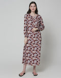 St. Yves Long Sleeve Maxi Dress Big Palm